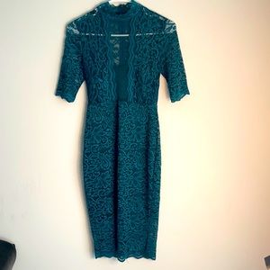 Classy lace midi dress